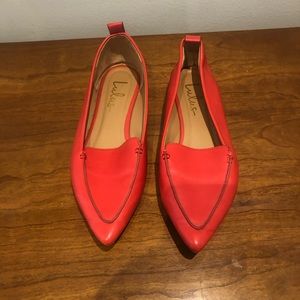 Red lulus pointed toe flats